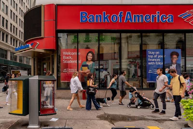 what time does bank of america close on saturday