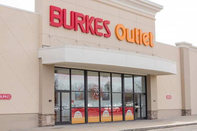what time does burkes outlet close 